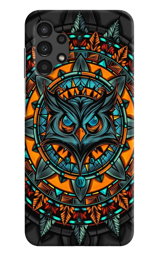 Angry Owl Art Samsung A13 4G Hard Case Back Cover by Casekaro