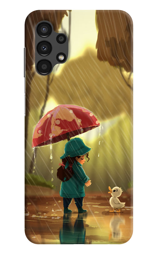 Rainy Day Samsung A13 4G Hard Case Back Cover by Casekaro