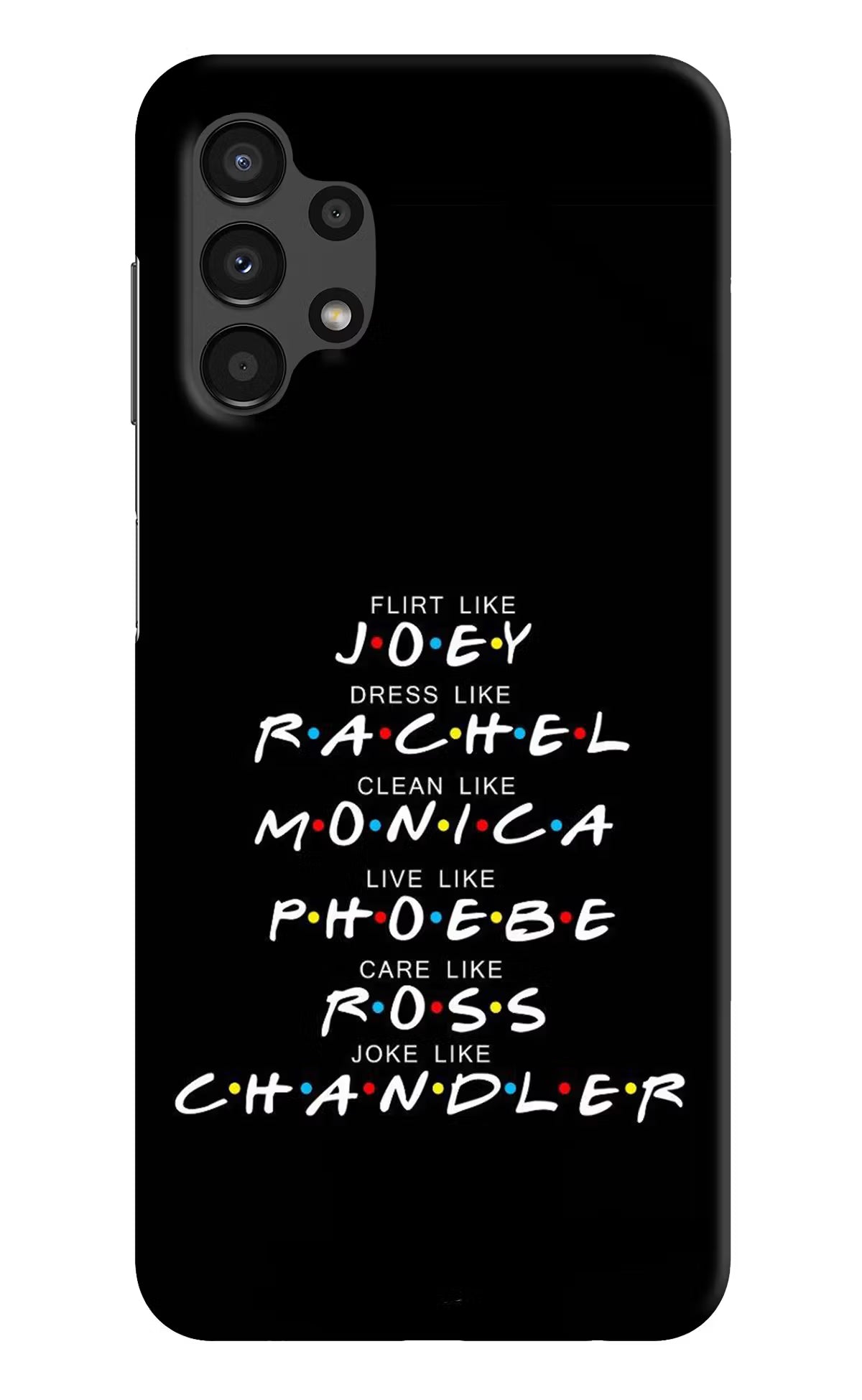 FRIENDS Character Samsung A13 4G Hard Case Back Cover by Casekaro
