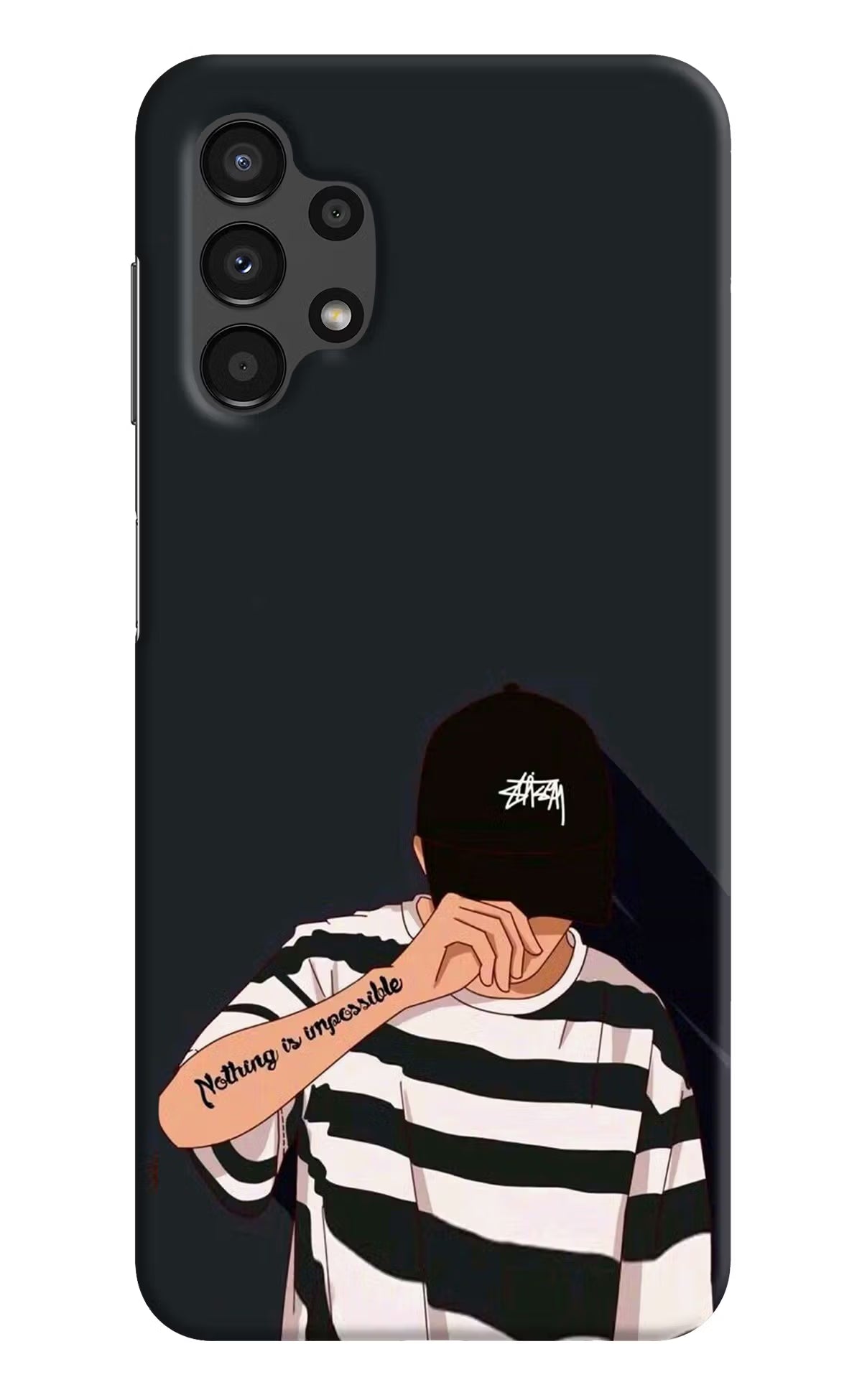 Aesthetic Boy Samsung A13 4G Hard Case Back Cover by Casekaro