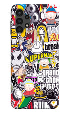 Sticker Bomb Samsung A13 4G Hard Case Back Cover by Casekaro