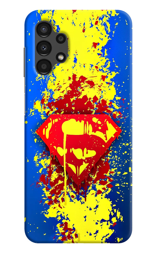 Superman logo Samsung A13 4G Hard Case Back Cover by Casekaro