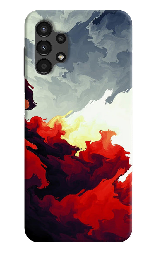 Fire Cloud Samsung A13 4G Hard Case Back Cover by Casekaro