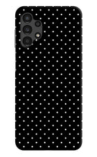White Dots Samsung A13 4G Hard Case Back Cover by Casekaro
