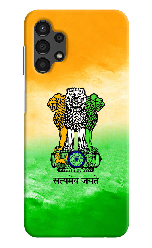 Satyamev Jayate Flag Samsung A13 4G Hard Case Back Cover by Casekaro