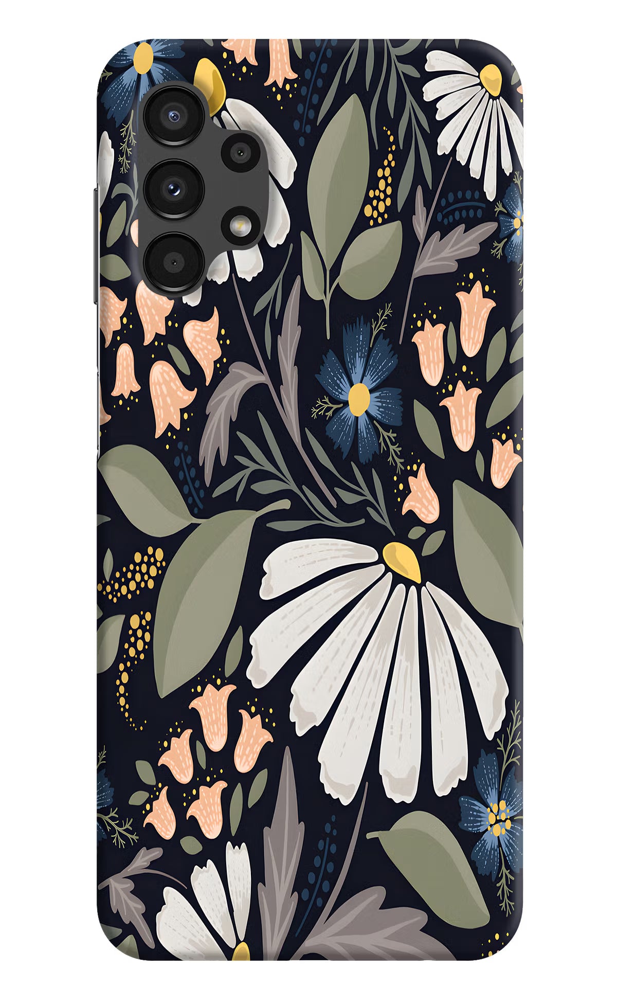 Flowers Art Samsung A13 4G Hard Case Back Cover by Casekaro