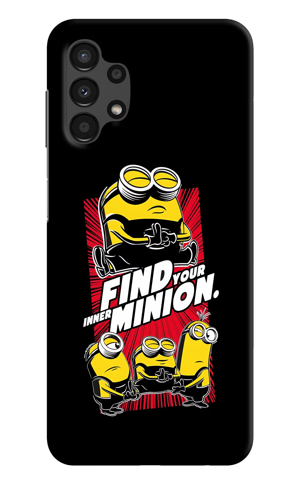 Find your inner Minion Samsung A13 4G Hard Case Back Cover by Casekaro