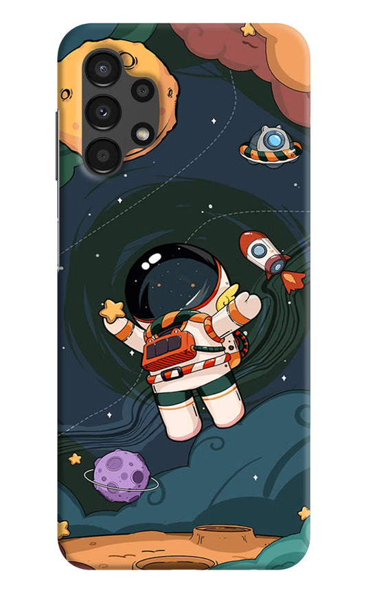 Cartoon Astronaut Samsung A13 4G Hard Case Back Cover by Casekaro