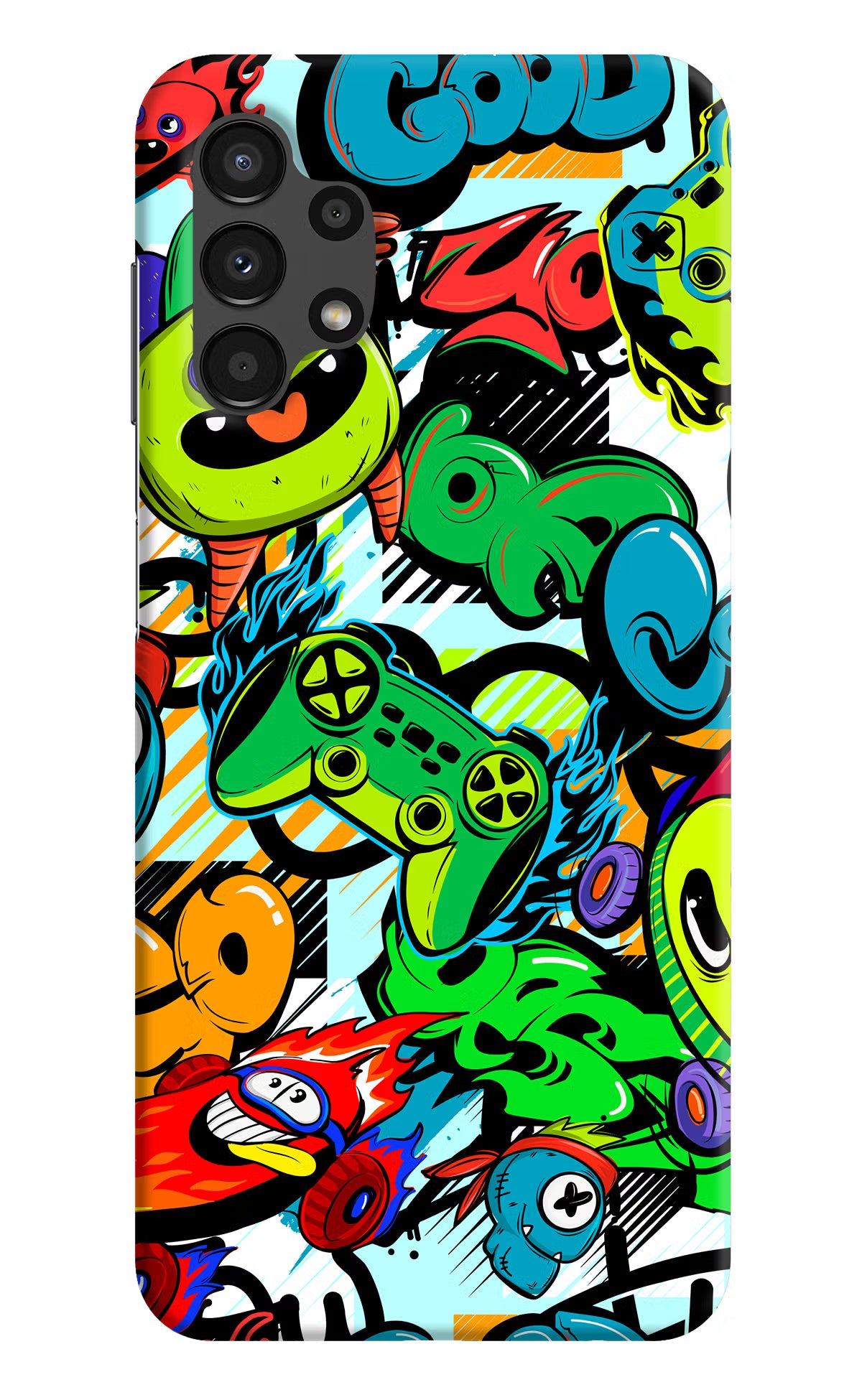 Game Doodle Samsung A13 4G Hard Case Back Cover by Casekaro