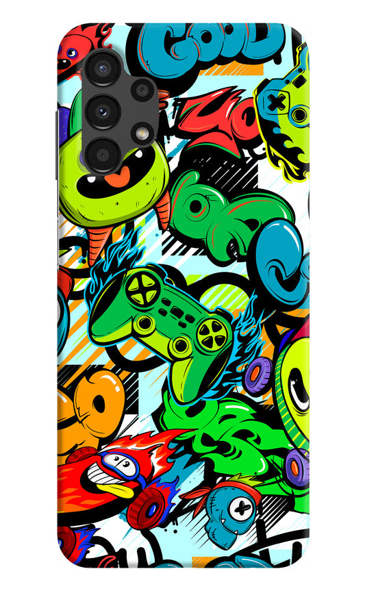 Game Doodle Samsung A13 4G Hard Case Back Cover by Casekaro
