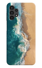 Ocean Beach Samsung A13 4G Hard Case Back Cover by Casekaro