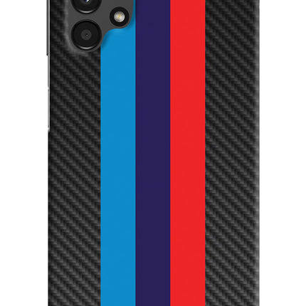 BMW Stripes Pattern Samsung A13 4G Hard Case Back Cover by Casekaro