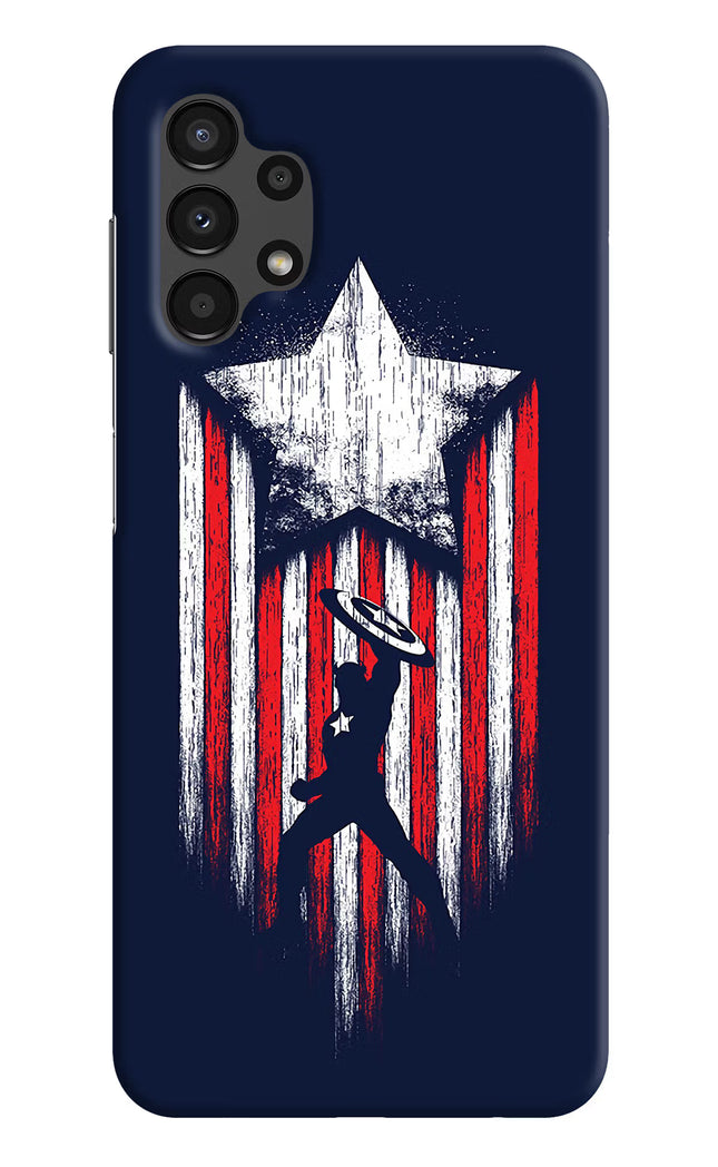 Captain America Marvel Art Samsung A13 4G Hard Case Back Cover by Casekaro