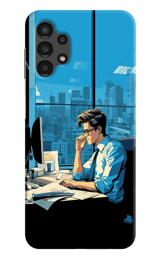 Focused Hustler (AI Generated) Samsung A13 4G Hard Case Back Cover by Casekaro