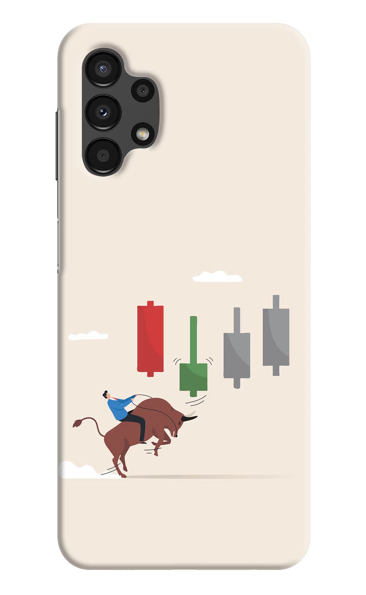 Bull Trading Momentum Samsung A13 4G Hard Case Back Cover by Casekaro