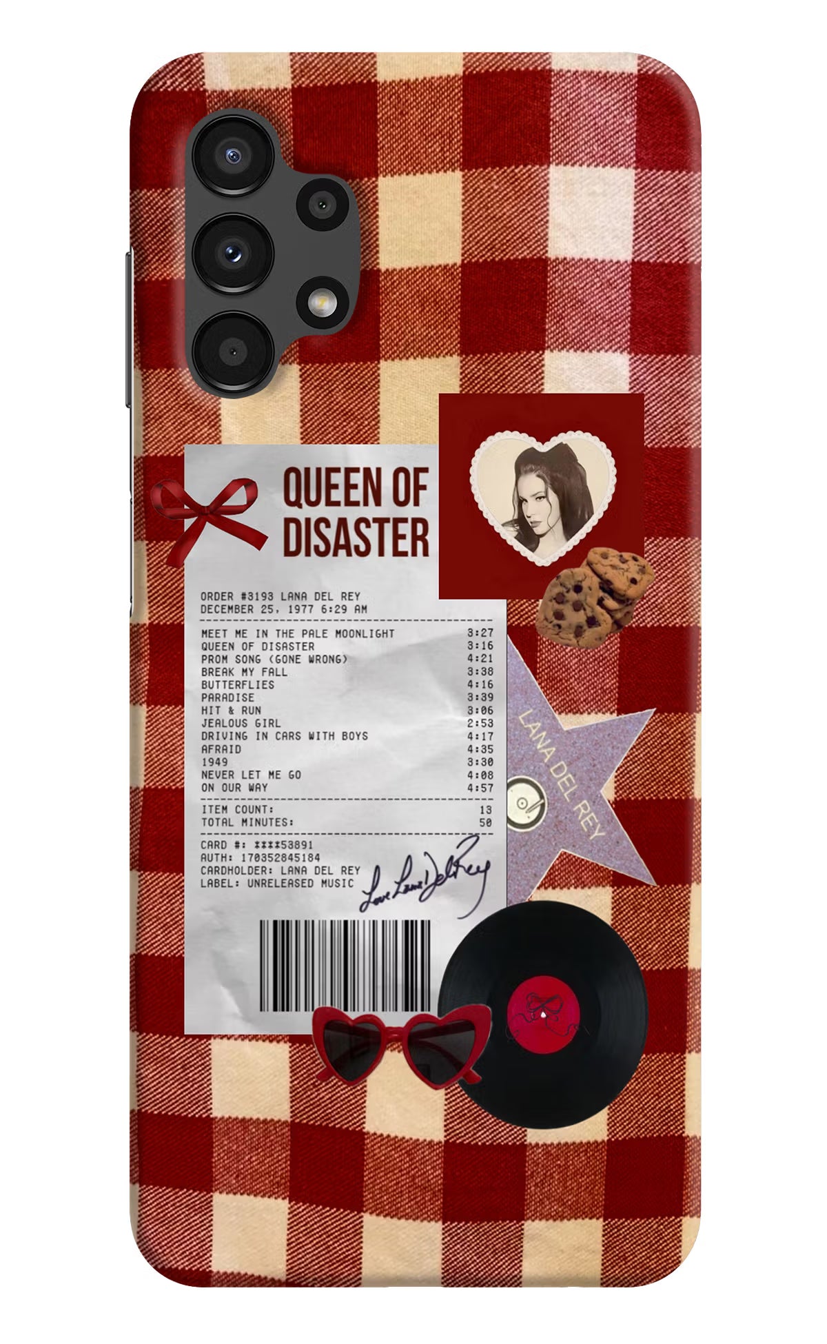 Queen of Disaster Samsung A13 4G Hard Case Back Cover by Casekaro