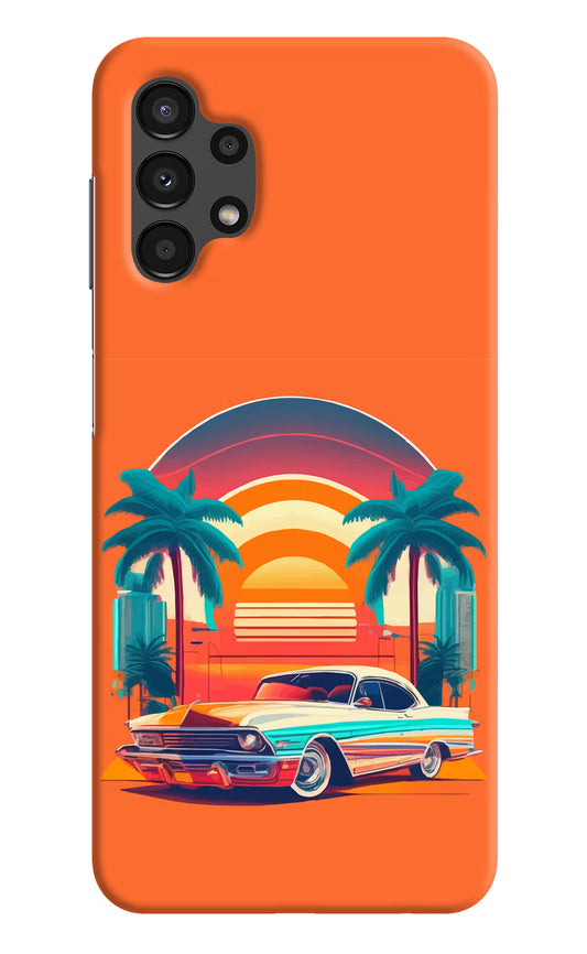 Palm Drive 80s Samsung A13 4G Hard Case Back Cover by Casekaro