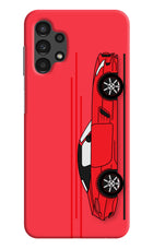 Red Velocity Samsung A13 4G Hard Case Back Cover by Casekaro