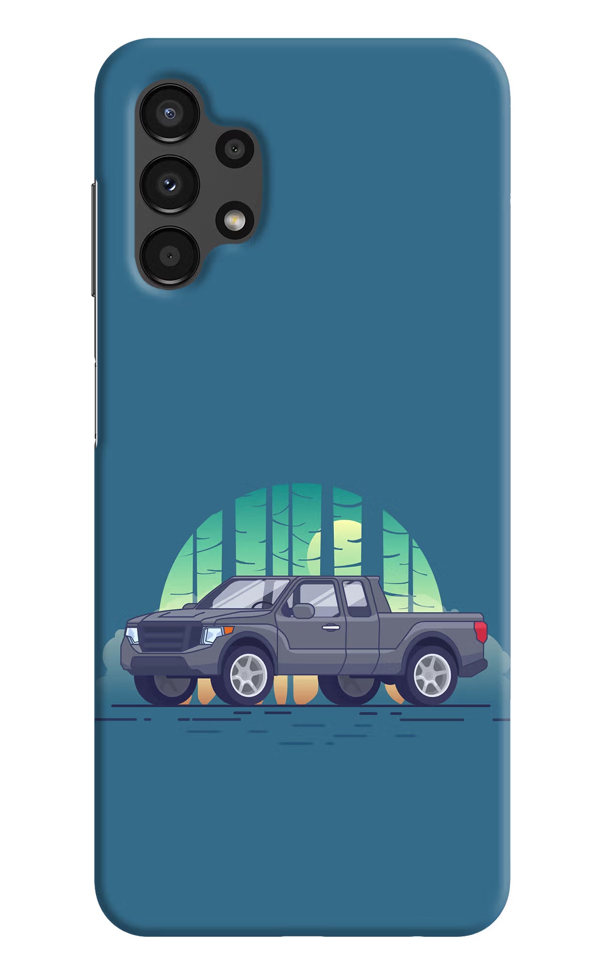 Retro Garage Vibe Samsung A13 4G Hard Case Back Cover by Casekaro