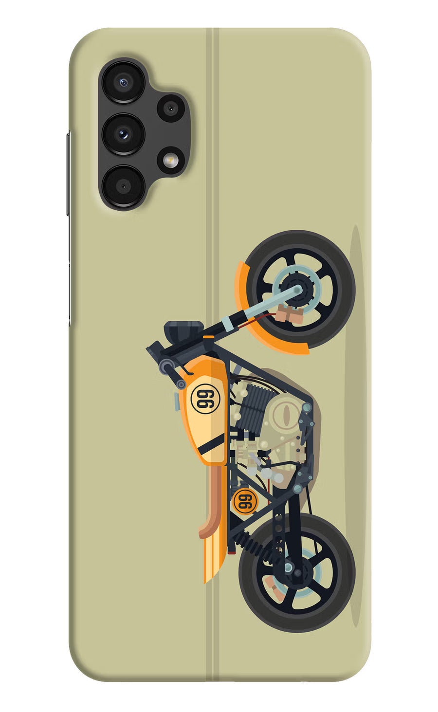 Vertical Speedster Samsung A13 4G Back Cover, Hard case