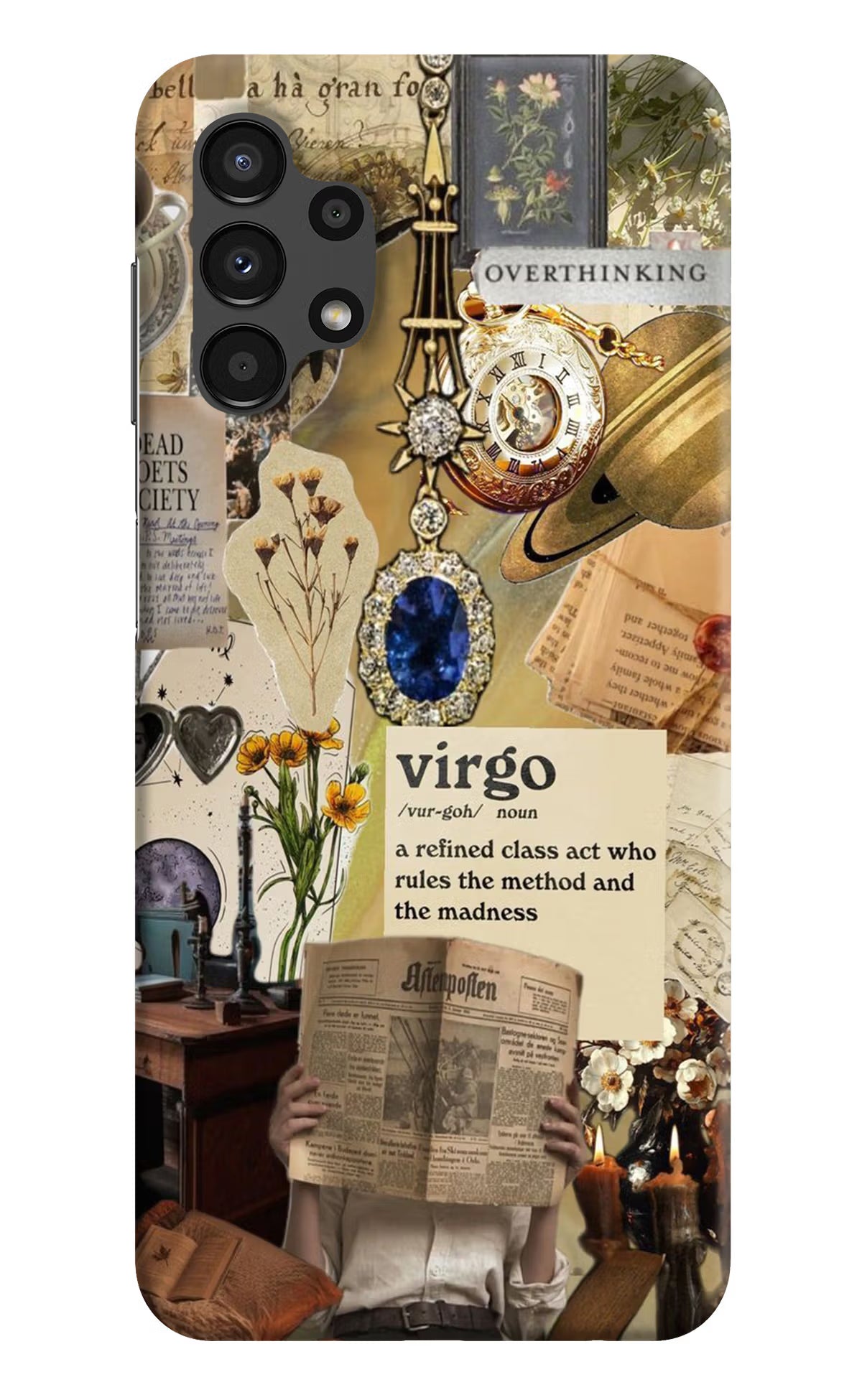 Virgo Zodiac Samsung A13 4G Hard Case Back Cover by Casekaro