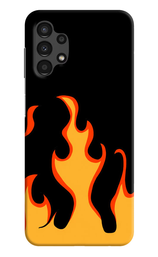 Fired Up – Black Samsung A13 4G Hard Case Back Cover by Casekaro