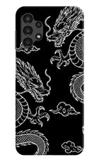 Twin Dragons Samsung A13 4G Hard Case Back Cover by Casekaro