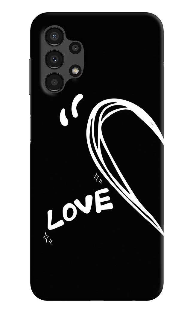 Love Line Samsung A13 4G Hard Case Back Cover by Casekaro