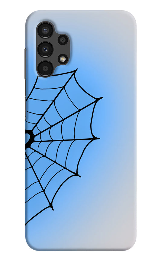 Blue Web Samsung A13 4G Hard Case Back Cover by Casekaro
