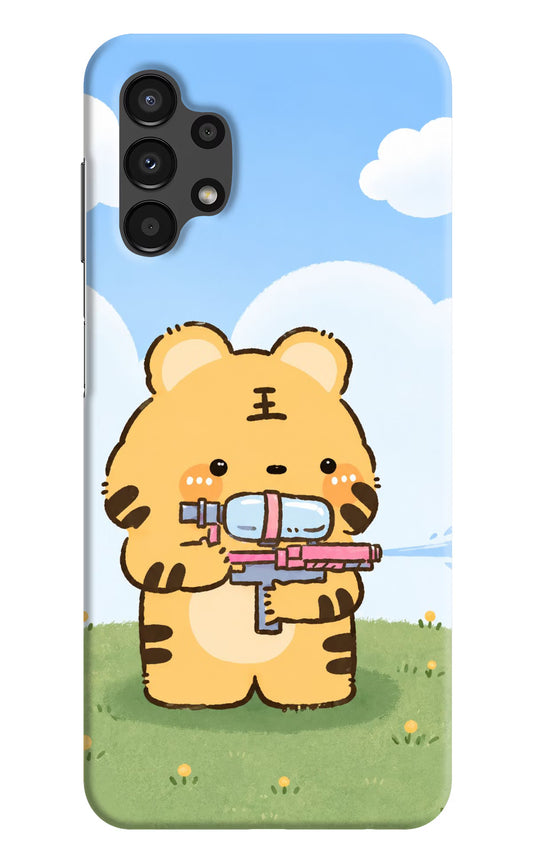 Tiger Treat Samsung A13 4G Hard Case Back Cover by Casekaro
