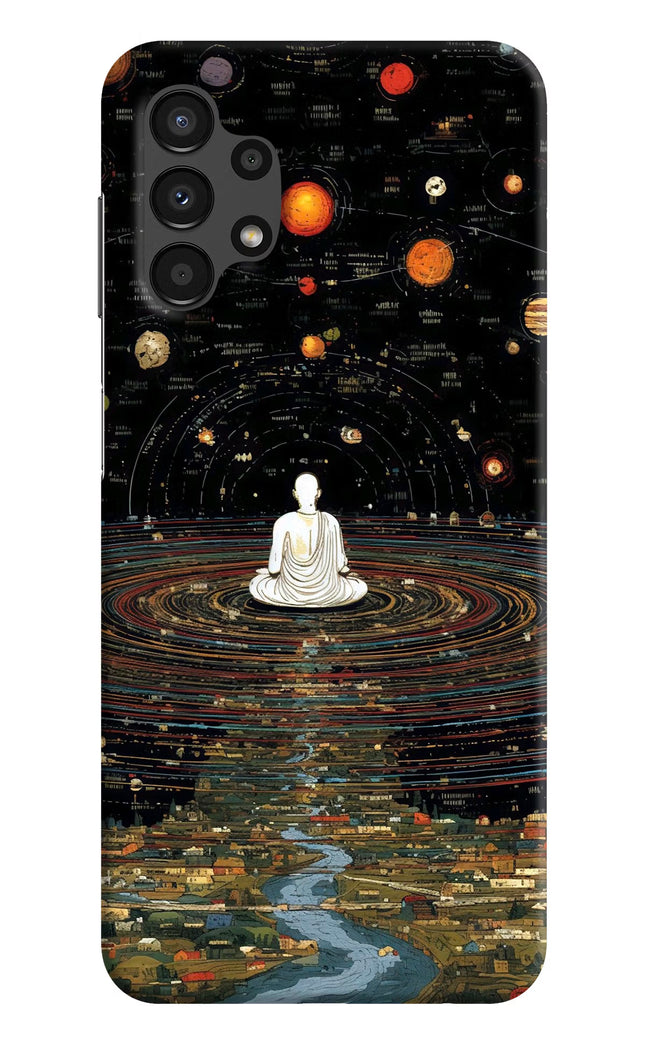 Space Monk Samsung A13 4G Hard Case Back Cover by Casekaro