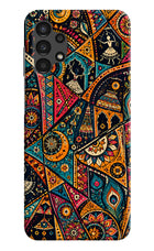 Folk Print Samsung A13 4G Back Cover