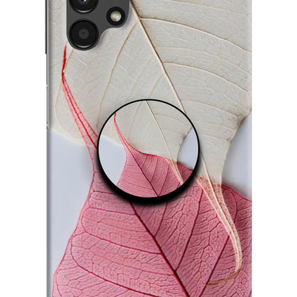 White Pink Leaf Samsung A13 4G Pop Case by Casekaro