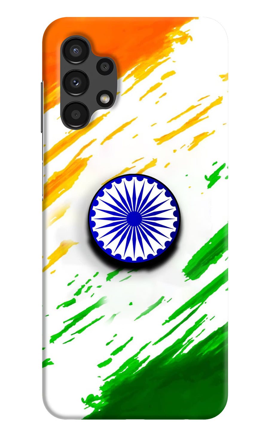 Indian Flag Ashoka Chakra Samsung A13 4G Pop Case, Hard case