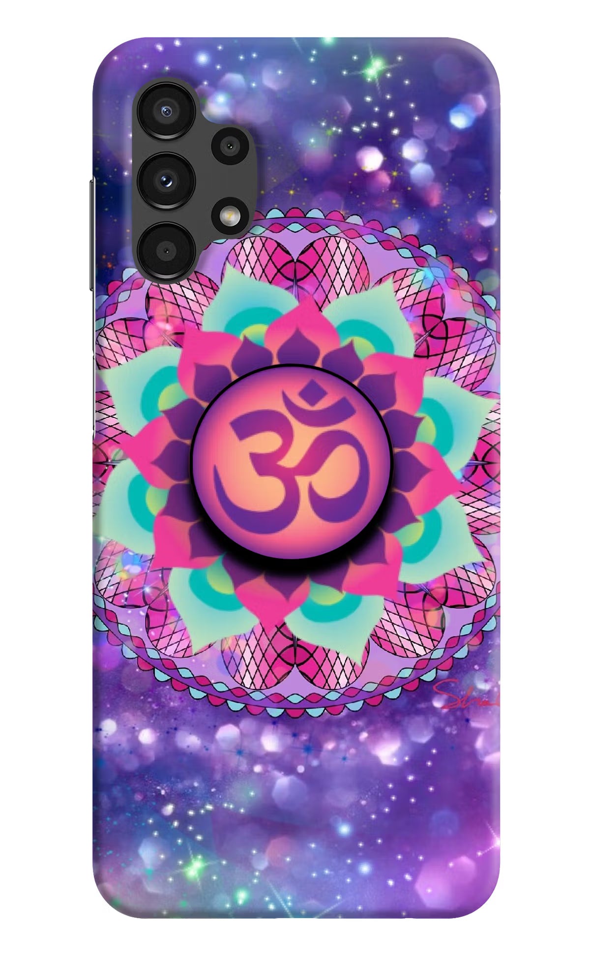 Om Purple Samsung A13 4G Pop Case by Casekaro