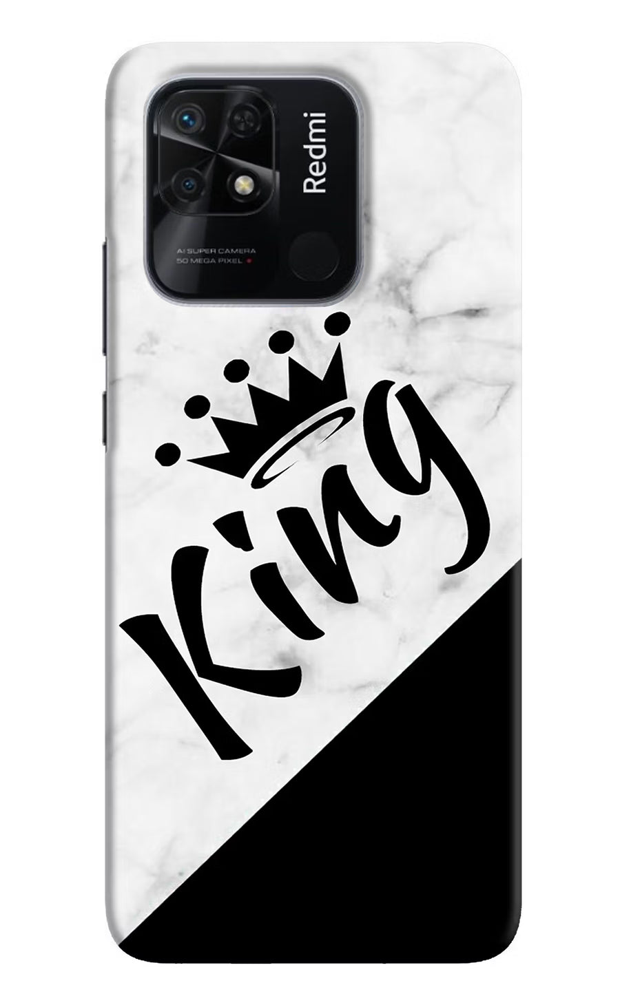 King Redmi 10/10 Power Back Cover, Hard case