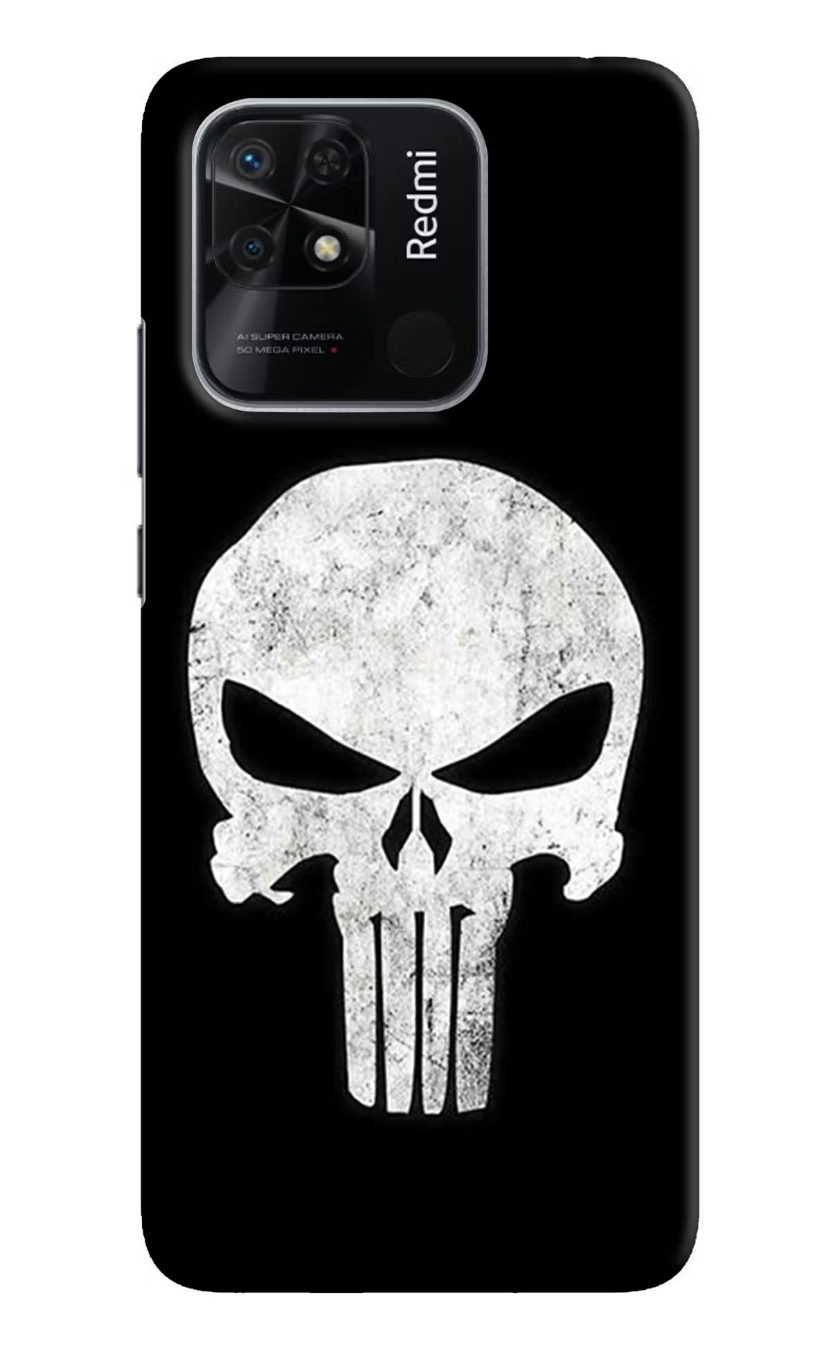 Punisher Skull Redmi 10/10 Power Hard Case Back Cover by Casekaro