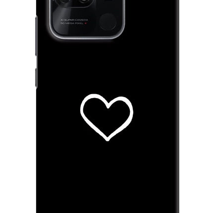 Heart Redmi 10/10 Power Hard Case Back Cover by Casekaro