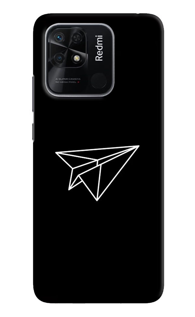 Paper Plane White Redmi 10/10 Power Hard Case Back Cover by Casekaro