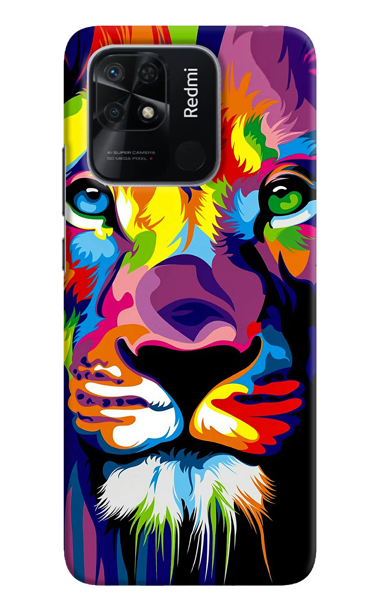 Lion Redmi 10/10 Power Hard Case Back Cover by Casekaro