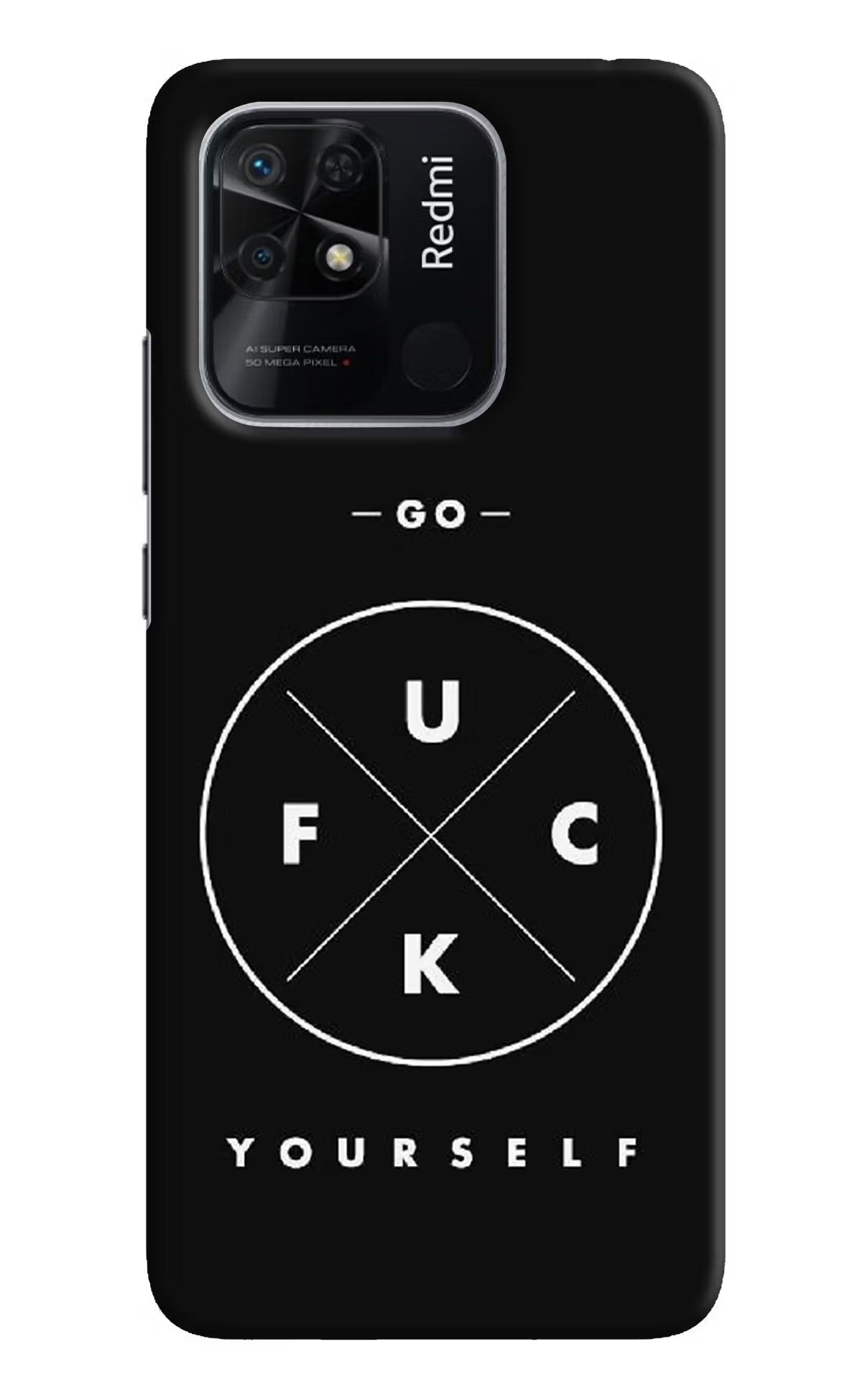 Go Fuck Yourself Redmi 10/10 Power Hard Case Back Cover by Casekaro