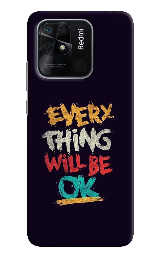 Everything Will Be Ok Redmi 10/10 Power Hard Case Back Cover by Casekaro