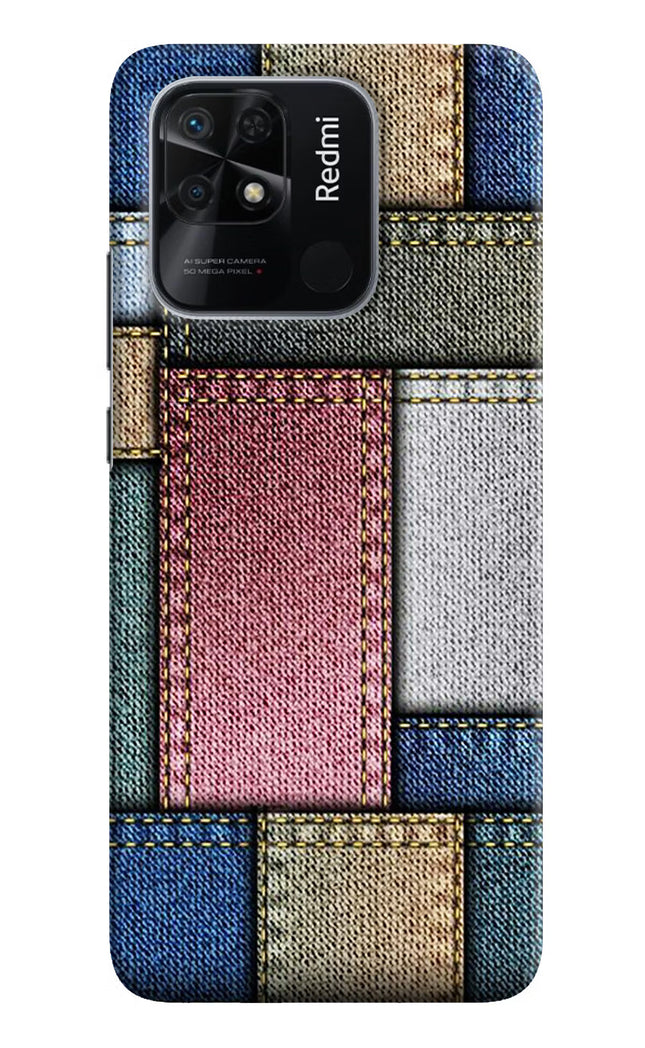 Multicolor Jeans Redmi 10/10 Power Hard Case Back Cover by Casekaro