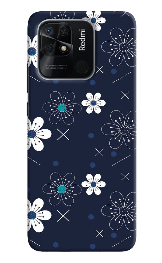 Flowers Redmi 10/10 Power Hard Case Back Cover by Casekaro