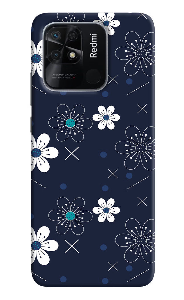 Flowers Redmi 10/10 Power Hard Case Back Cover by Casekaro