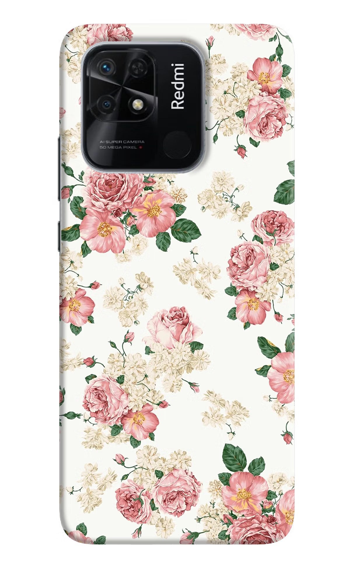 Flowers Redmi 10/10 Power Hard Case Back Cover by Casekaro