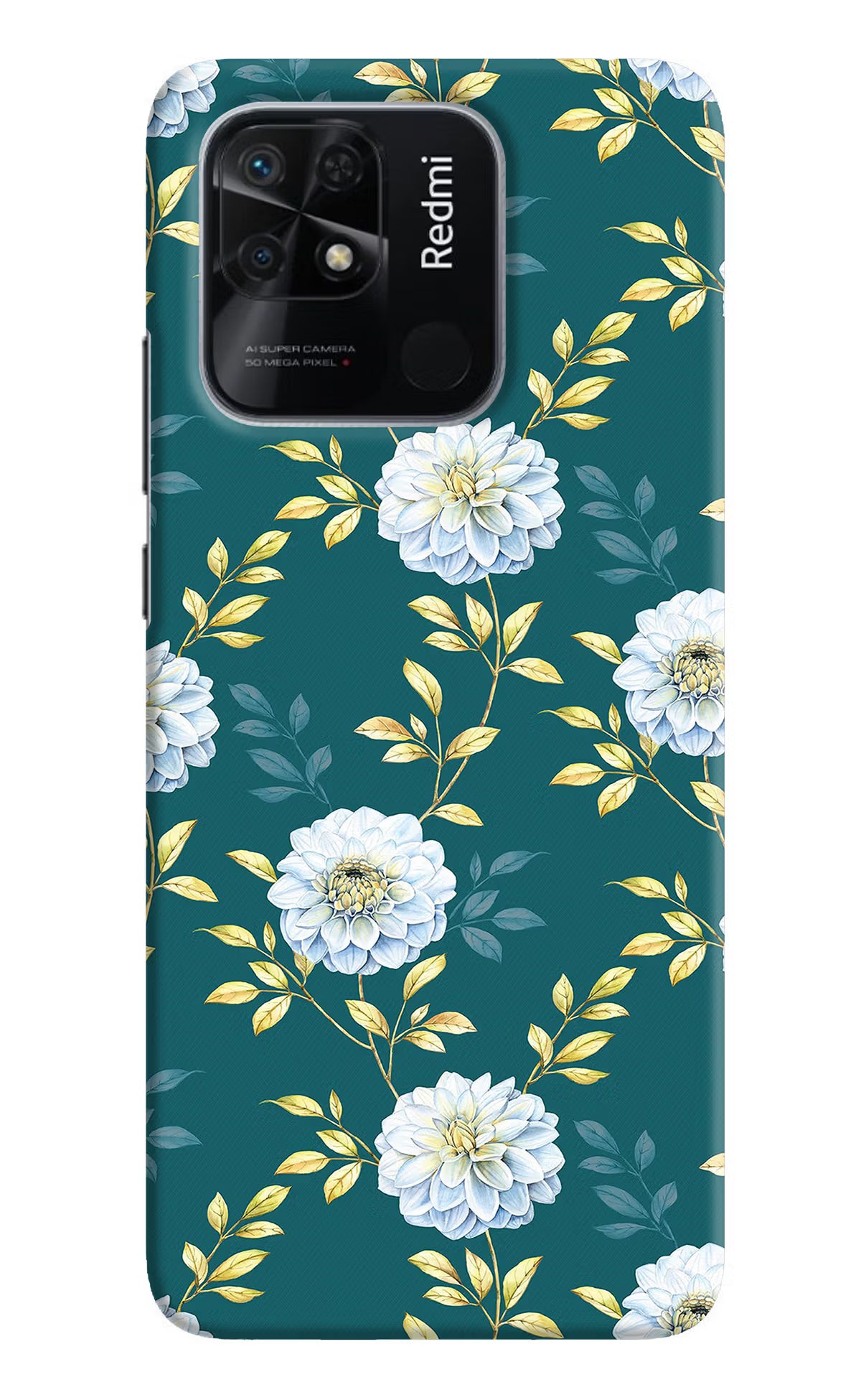 Flowers Redmi 10/10 Power Hard Case Back Cover by Casekaro