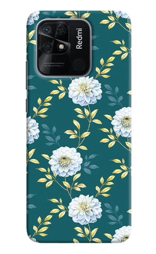 Flowers Redmi 10/10 Power Hard Case Back Cover by Casekaro