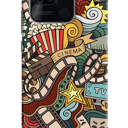 Cinema Abstract Redmi 10/10 Power Hard Case Back Cover by Casekaro