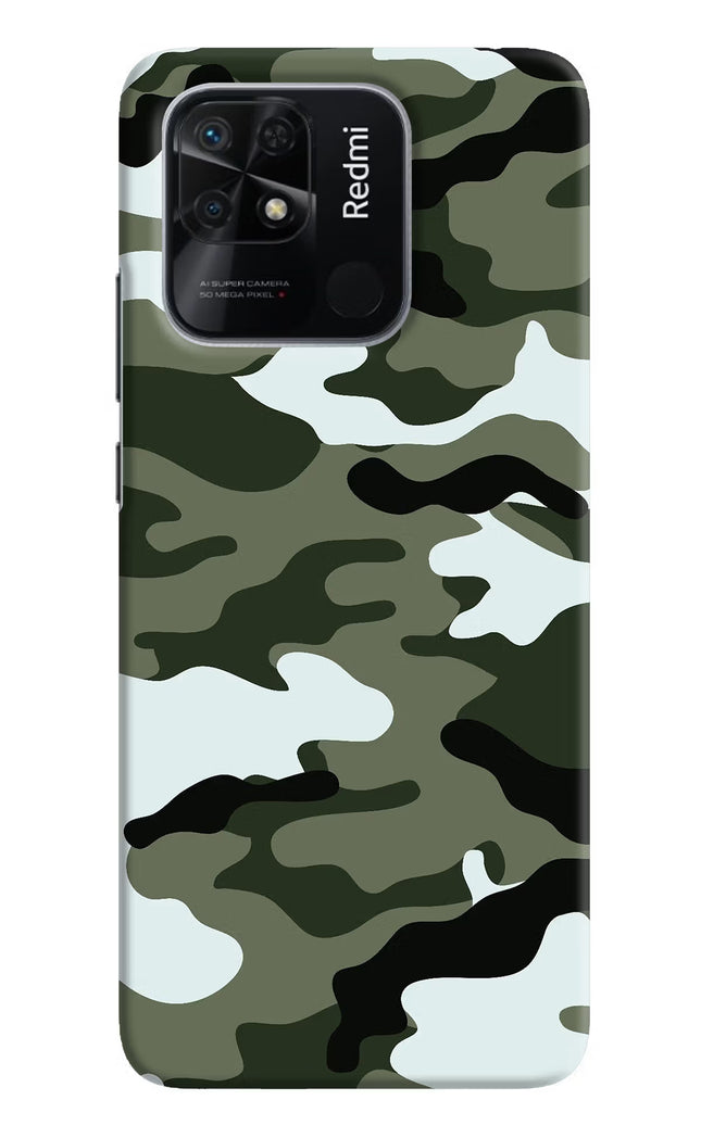 Camouflage Redmi 10/10 Power Hard Case Back Cover by Casekaro